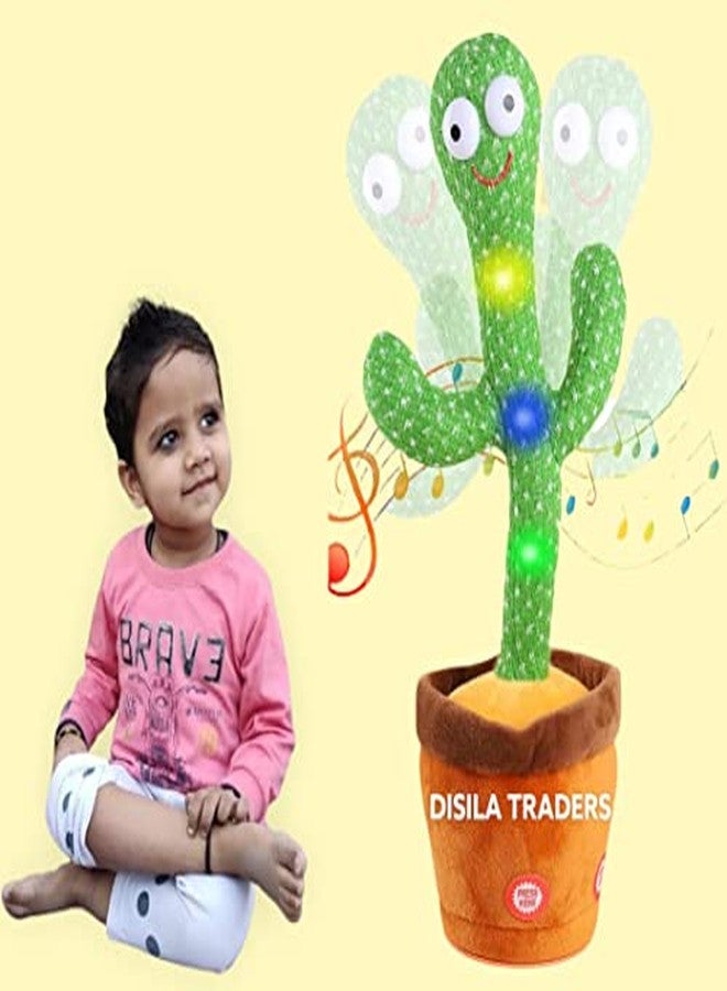 DISILA TRADERS Presents Dancing Cactus Toy/Dancing Cactus Plush Toy, Dancing Cactus Toys/Talk and Mimic Toy with Light and Music for Kids.(Pack of 1). Gift Toys. - Image 2